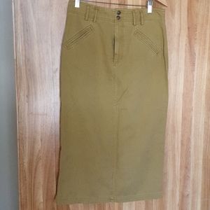 Camel Denim Skirt ➕[4]